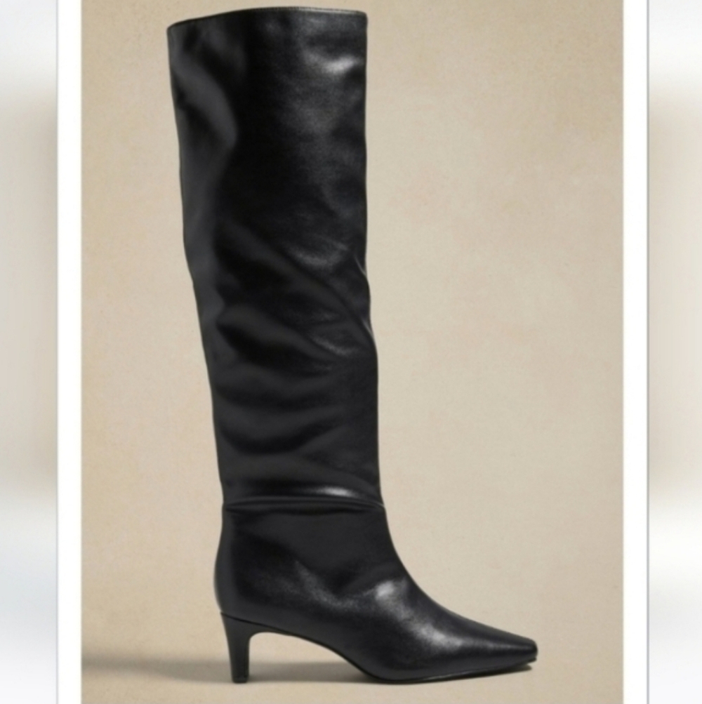 Elegant Black Knee-High Women's Boots